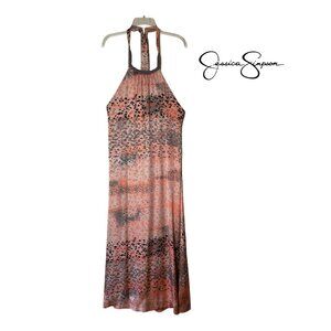 Jessica Simpson Sleeveless Maxi Dress  Halter Style  Size M